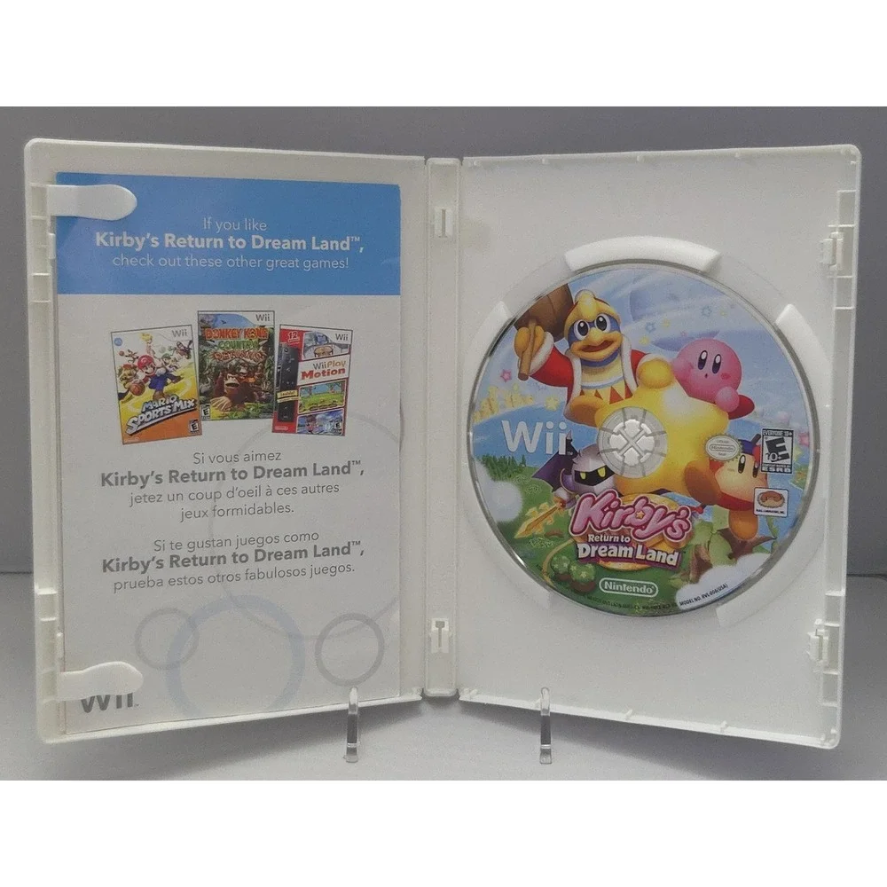 Kirby's Return to Dream Land - Nintendo Wii - Case & Inserts (No Manual) Tested